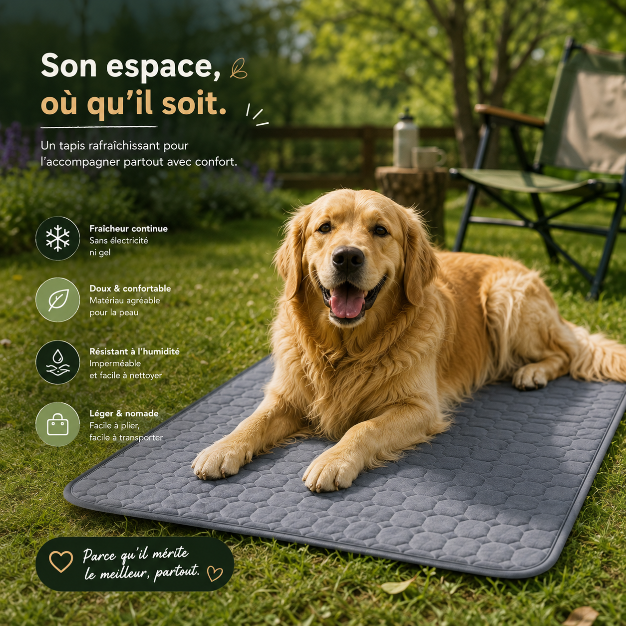 CoolPaw™ – Tapis Rafraîchissant pour Animaux