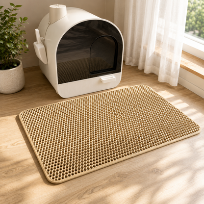 CleanPaw™ – Tapis de Litière Anti-Déchets